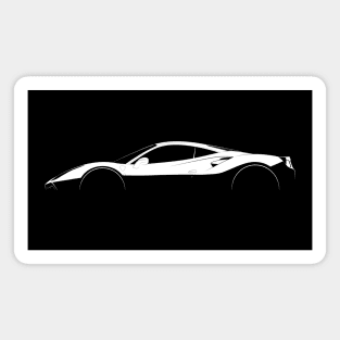 Ferrari 488 GTB Silhouette Magnet